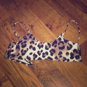 Cheetah Print Bikini swimming top